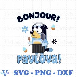 bluey bandit dad bonjour pavlova png