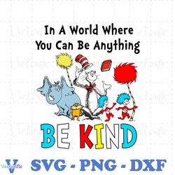 a world where you can be anything be kind svg