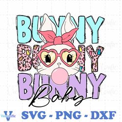 groovy bunny baby glasses svg