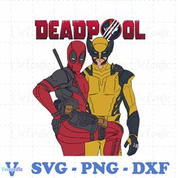 funny deadpool and wolverine superhero png