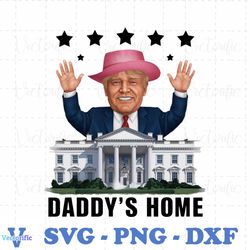 white house daddys home trump meme png