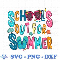 retro schools out for summer beach vibes png