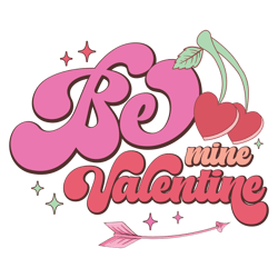 -be mine retro valentines png sublimation