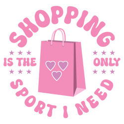 shopping girl funny quote svg design