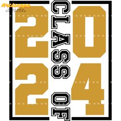 class of 2024 graduation school out png digital download files
