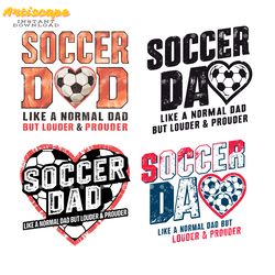 soccer dad like a normal dad but louder png svg bundle