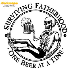 surviving fatherhood one beer at a time dad life svg