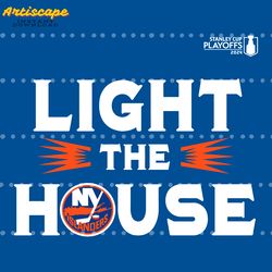 islanders 2024 playoff light the house hockey svg