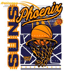 nba phoenix suns basketball net svg digital download files