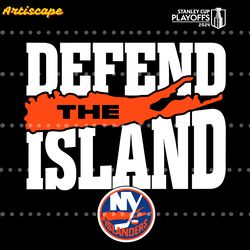 islanders 2024 playoff defend the island hockey svg