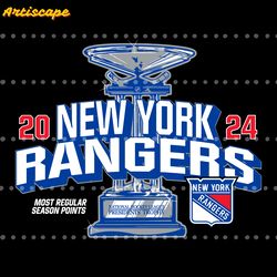 new york rangers 2024 presidents trophy hockey svg
