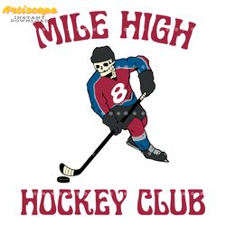 mile high hockey club colorado avalanche svg