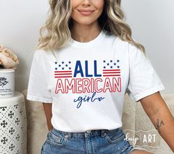 all american girl svg png, 4th of july svg, patriotic svg, american girl svg, independence day svg, fourth of july, free