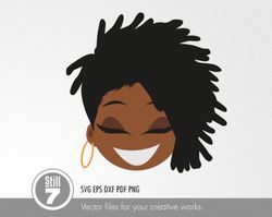 locs svg - dreadlocks svg - african american svg - svg cutting file