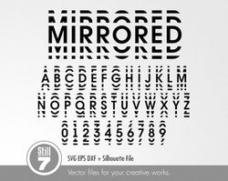 mirrored alphabet svg - echo alphabet svg