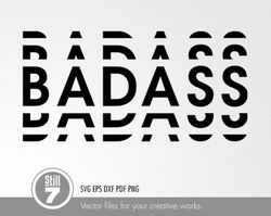 badass lettering svg - svg cutting file