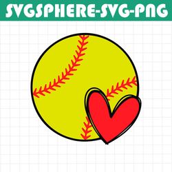 softball heart svg, red stitch svg, softball t-shirt, cheer mom sv