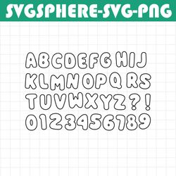 bubble font svg, bubble letters svg, bubble alphabet svg,