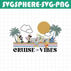 mickey and friends cruise vibes png - dcl cruise - castaway cay - wdw shirt - magic