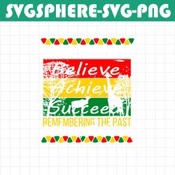 juneteenth believe achieve succeed remembering the past celebrating the present sv