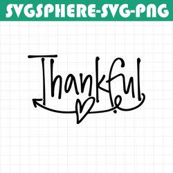 thankful svg - thankful clip art - thankful dxf - decoration svg - thankful cut file - thankful cricut file - thankful
