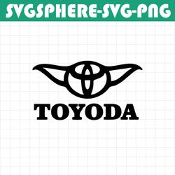 toyoda svg, baby yoda svg, starwars svg, toyota svg, car decal svg, for car, cricut files