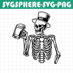 skeleton drinking svg | lager svg | draft beer svg | alcoholic drink bar pub drunk alcohol