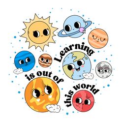 solar system teacher learning is out of this world svg