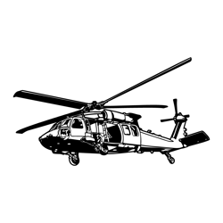 black hawk helicopter svg digital download files