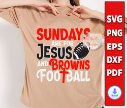 sundays are for jesus and team football svg, football svg,