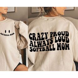 crazy prouds svg, trendy softball svg, trendy softball png, softball mom svg, softball mama svg,