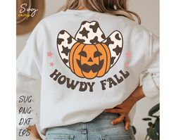 howdy fall svg, howdy pumpkin svg, fall shirt svg, western svg, western fall svg, cowboy svg, pumpkin season svg, hallow