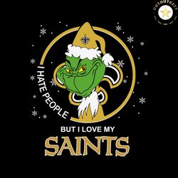 i hate people but i love new orleans saints svg