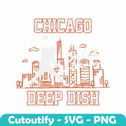 caleb williams chicago deep dish svg