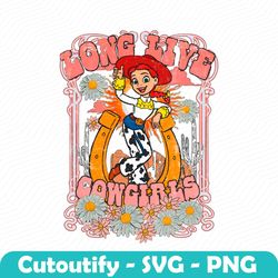 retro cartoon jessie long live cowgirls png