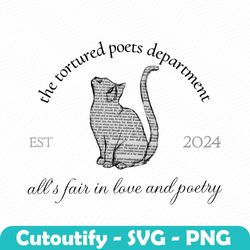 taylor the tortured poets department cats books png