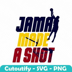 lebron james los angeles lakers jama made a shot svg