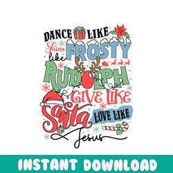 retrodance like frosty love like jesus svg for cricut files