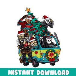 horror movie characters christmas tree png download