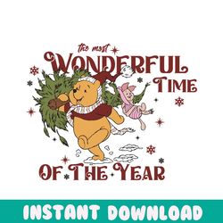 winnie the pooh the most wonderful time of the year svg