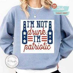 i'm not drunk i'm patriotic svg eps dxf png files for cutting machines cameo cricut, 4th of july, fireworks, patriotic, sparklers, funny