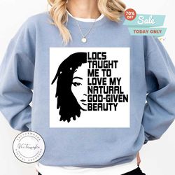 locs silhouette quote, love my natural beauty svg, dxf, eps, png instant download