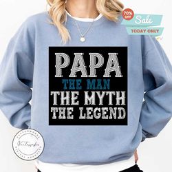 papa the man the myth the legend svg files for silhouette, files for cricut, svg, dxf, eps, png instant downloadl