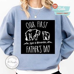 our first i got & alexander father’s day svg, dxf, eps, png instant download