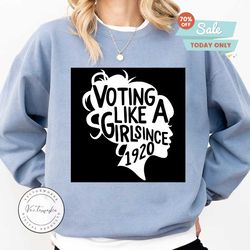 voting like a girl since 1920 19th amendment anniversary 100th women election vote feminism equality svg, dxf, eps, png instant download