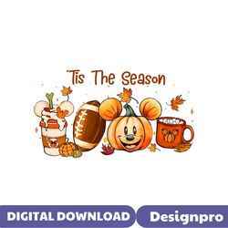 fall mickey tis the season png sublimation download