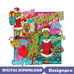 retro grinch stink stank stunk svg