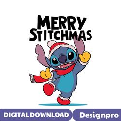 cute stitch merry stitchmas svg