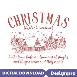 christmas taylor version in the town svg graphic design file