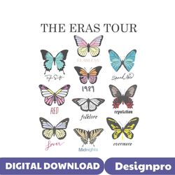 vintage the eras tour butterfly albums png download
